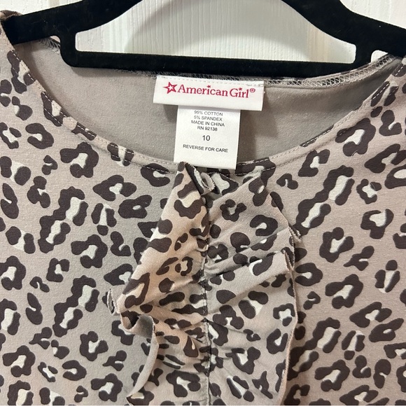 American Girl Leopard Print Dress Girls Size 10 EUC - Picture 3 of 6